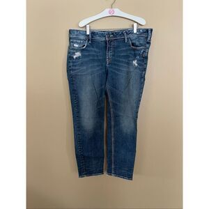 Silver Jeans Elyse Ankle Slim Jeans Woman’s Size 33 Length 27